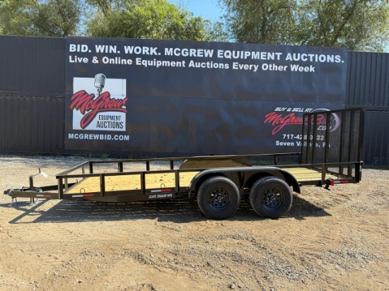 2026 Clays Trailer Mfg 82" x 16' Landscape Trailer