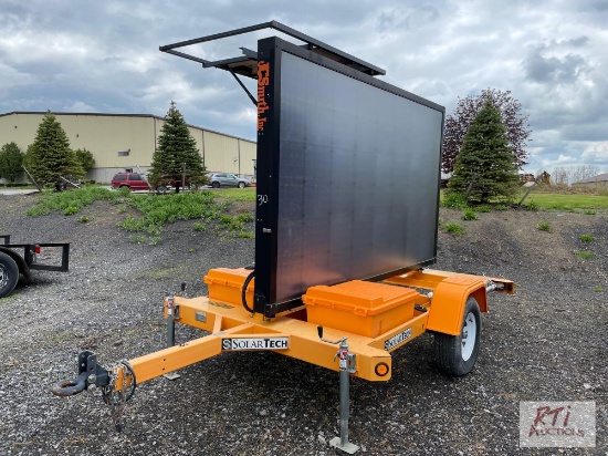 2015 SolarTech message board, with computer and solar panel