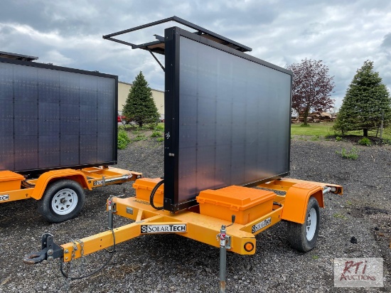 2016 SolarTech message board, with computer and solar panel