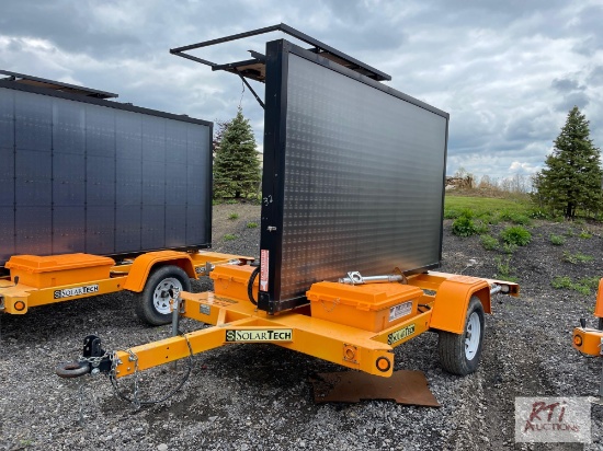 2016 SolarTech message board, with computer and solar panel