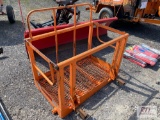 Traffic cone laying platform