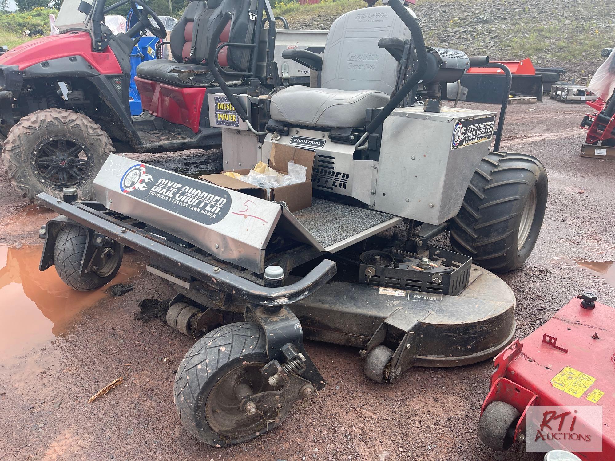 Dixie Chopper industrial caliber diesel zero turn Proxibid