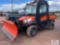 Kubota RTV X1100C, 72in Kubota front angle blade, hydraulic dump, power steering, 4WD, cab, heat,