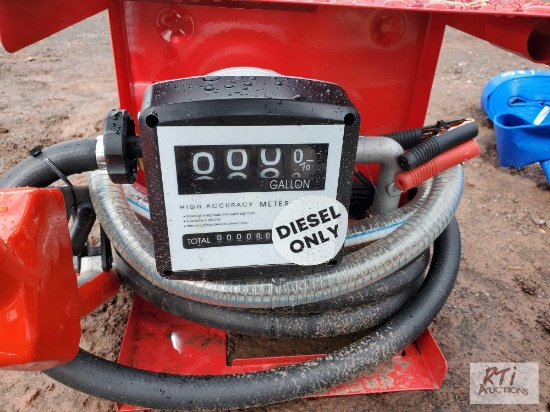 Diesel pump, meter, hose