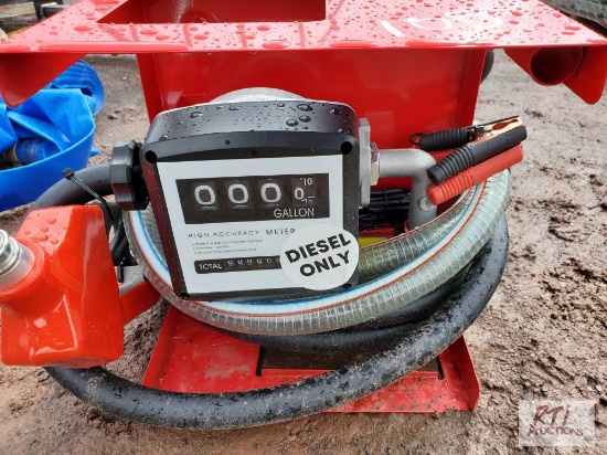 Diesel pump, meter, hose