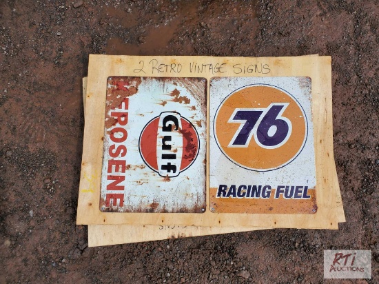(6) Vintage signs