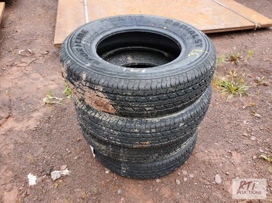 4X new ST205/75R15 radial trailer tires
