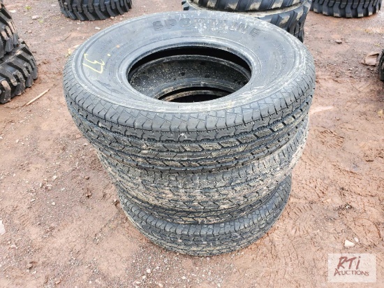 4X ST235/80R16 radial trailer tires