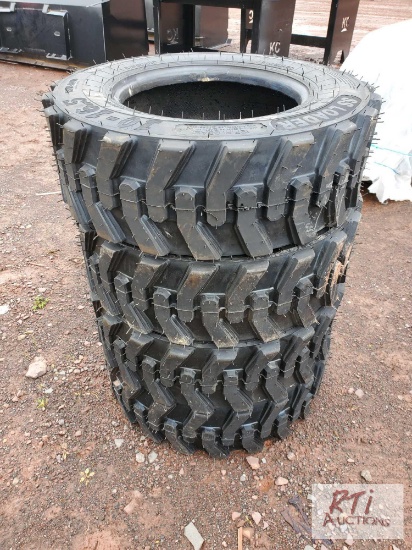 4X new 10-16.5 Turbo skid steer tires