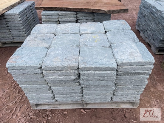 3X Pallets of tumbled blue stone