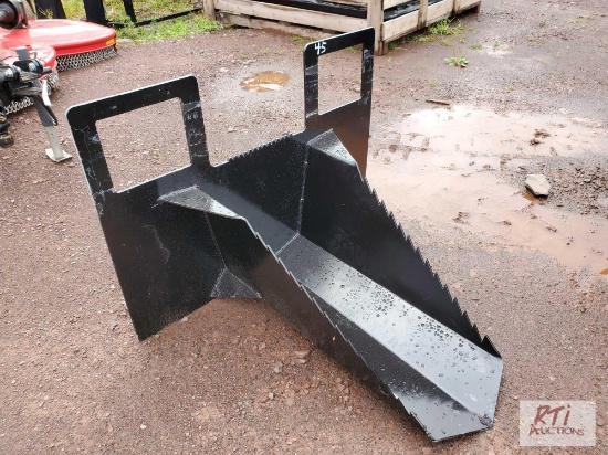 Skid loader mount tree spade