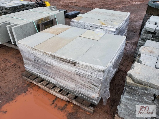 2X Pallets of mixed length bluestone...