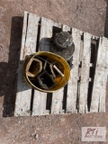 Chain fall and dozer bucket teeth....