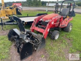 Massey Ferguson GC2400 compact tractor, 4WD, loader, front snowblower, hydrostatic, 842 hrs