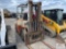 Nissan 80 forklift, 3 stage mast, LP, 7500lbs capacity, 7721hrs.