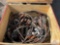 Crate of heavy cable slings, most are near new