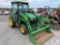 John Deere 3320 utility tractor, cab, heat, A/C, 4WD, loader, 1 remote, hydrostatic, 3356 hours