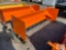 92in skid loader mount snow pusher with metal edge and bolt on pads