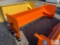 92in skid loader mount snow pusher with metal edge and bolt on pads