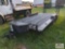 1999 16ft tandem axle fender trailer with dovetail and fold-up ramps, steel deck,