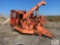 Chiparvestors towable chipper with integrated log grapple with Diesel engine