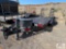 2000 Cross Country 16ft tandem axle fender trailer, fold up ramps, fork pockets, straight deck,