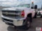 2015 Chevy 3500HD regular cab flatbed truck, 4WD, galvanized body, PW, PL, A/C, 120,924mi.,