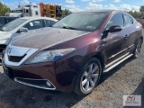 2010 Acura ZDX HS-AWD, leather, PW, PL, A/C, sunroof, 133,441 miles, VIN:2HNYB1H48AH501414 -