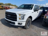 2016 Ford F-150 XLT 4D pickup, 4WD, PW, PL, A/C, brake controller, 58,994mi. VIN:1FTFW1EF1GKE87400