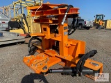Skid steer mount hydraulic tree shear with controller