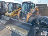 Case SV340 skid loader, cab, heat, A/C, power wedges, 84in GP bucket, joystick control, 246hrs.