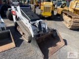 2018 Bobcat MT85 track mini skid loader with GP bucket, front hydraulics, 1298 hrs., S/N B3TR15164