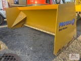 NEW Pro-Tech IS08S skid loader mount snow pusher missing pads and edge