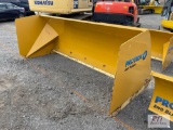 NEW Pro-Tech 10 ft bucket mount snow pusher, missing edge and pads