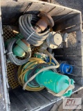 Crate with 3 commercial electric pumps