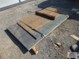 (2) 1in x 43in x 72in and 1in x 48in x 99in road plate