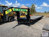 2022 Gatormade 30ft low profile gooseneck trailer, 5ft dove, full width, ramps, 16,000lb GVW,