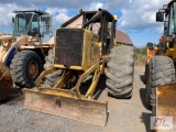 John Deere 640 skidder with rear grapple and winch, John Deere Diesel engine, foam filled tires, THU