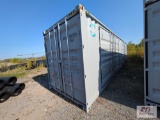 New 1 trip 8x40 steel container with 2 side double doors and double end door