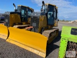 John Deere 550K XLT bulldozer, 6 way blade, cab, heat, A/C, new undercarriage, 3451 hrs., S/N