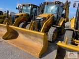 2017 Cat 420 F2 backhoe, 4WD, extendable hoe, 24in ditching bucket, quick coupler, cab, heat, A/C,