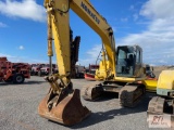 Komatsu PC170 LC excavator, mechanical thumb, 48in digging bucket, cab, heat, A/C, 4328 hrs