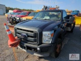 2012 Ford F550 XL regular cab mechanics truck, Reading utility body, LiftMoore 4064 crane, rear