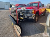 2017 Chevy 2500 HD regular cab pickup, Fisher stainless steel plow, 4WD, 8ft box, PW, PL, A/C, brake