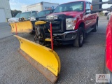 2016 Ford F-350 XL extended cab pickup, 6.7L Turbo diesel, 4WD, Fisher 8.5ft plow, PW, PL, A/C,