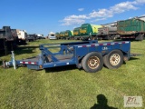 2017 Air Tow 16ft tandem axle air suspension trailer, VIN:512DF19T7HC104347