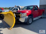 2011 Chevy 3500 regular cab pickup, 4WD, Fisher 8ft plow, power lift gate, PW, PL, A/C, 60,799