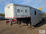 2009 Wells Cargo tri axle enclosed 30ft enclosed command office trailer with A/C units, counter