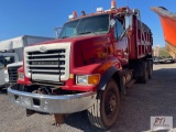 2002 Sterling tandem axle dump, Fuller 13 speed transmission, Beau Roc 12ft steel body, 1 way plow