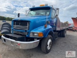 2000 Sterling single axle flatbed truck, 18ft, automatic transmission, air brakes, aluminum bed,